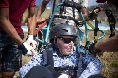 US veteran takes flight